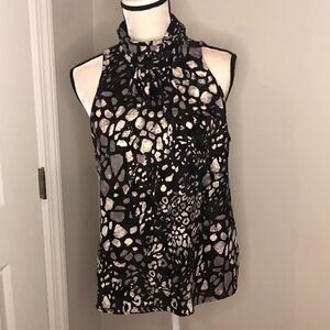 Peyton Jensen sleeveless animal print too medium